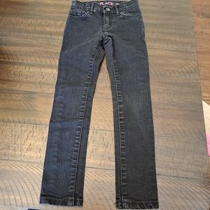 Girl charcoal denim pants